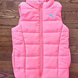Puma Pink Puffer Vest